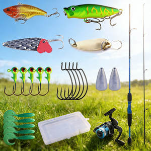 <span class=keywords><strong>Caña</strong></span> <span class=keywords><strong>de</strong></span> <span class=keywords><strong>Pescar</strong></span> <span class=keywords><strong>de</strong></span> Fibra <span class=keywords><strong>de</strong></span> Carbono <span class=keywords><strong>de</strong></span> 1.8 m y Combo <span class=keywords><strong>de</strong></span> Carrete, Kit Completo con Señuelos, Anzuelos, Caja <span class=keywords><strong>de</strong></span> Aparejos para Agua Dulce y Salada - Product Image 3