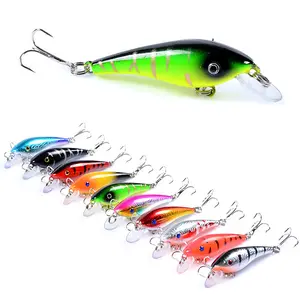 Toma — leurre méné noir rigide de type poisson nageur, appât artificiel idéal pour la pêche à la carpe, au brochet ou à la natation profonde, Wobbler, Crankbait, 5.7cm, 4.4g