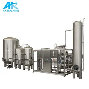 AK MACHINE RO-1000 1000LPH Frp Three Tank Water Drink Water Pure Water Treatment Filtration Purification Reverse Osmosis System