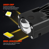 Faro Antiniebla LED Automotriz de Doble Haz Ultra Brillante Amarillo y Blanco de 140w, Proyector de 3 Pulgadas, IP68, Foco para Parrilla de Coche Todoterreno, 12v, para Parachoques