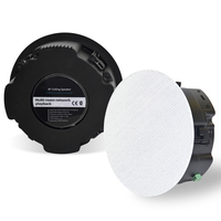Haut-parleur de plafond actif sans fil BT 6,5 pouces 60W avec amplificateur intégré BT 5.3 APT X HD Entrée USB AUX Altavoz De Techo Activo