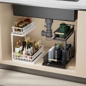Wooden Kitchen Storage Rack Solid Wood Seasoning <b>Basket</b> Kitchen <b>Sink</b> Cabinet Solid Wood Storage Rack Birch Modern Shelf - Product Image 6