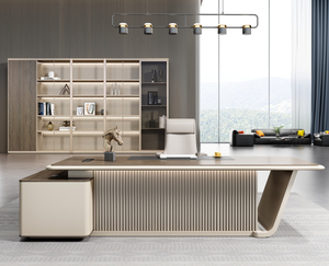 調節可能な高級ブルーミニトップPCテーブルコンピュータデスクモダンデザインCEOオフィスゲームチェアコンピュータ耐久性のある機能 - Product Image 2