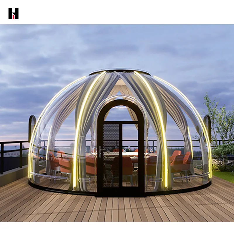 Casa de cúpula para pc, casa de bolha, cúpula pré-moldada à prova d'água e isolamento acústico