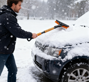 High Quality Portable Snow Shovel Removal Broom Deicing Car Window Windshield Ice Scraper With Brush Snow Shovel Car Snow Remove - Product Image 1