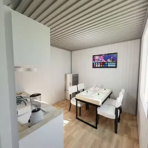 Venta de fábrica Casa de acero modular plegable para vivir o usar como casas de contenedores de panel sándwich de <span class=keywords><strong>hotel</strong></span>/apartamento - Product Image 3