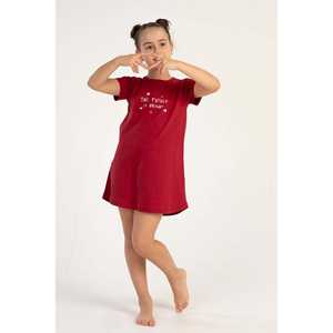 Tunique de nuit ovale à col et manches courtes pour filles, taille 11-12/15-16 - Product Image 1