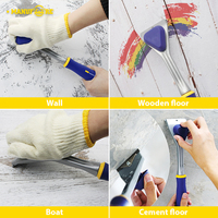 Kaisi — grattoir robuste de haute qualité avec poignée souple en TPR, grattoir de peinture pour murs, bois, outil de raclage de sol