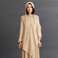 Personnalisé dames Pashmina Cape automne hiver nouveau pur cachemire Poncho de luxe mongolie cachemire laine châles enveloppement