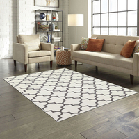 Customized Moroccan Trellis Lattice Skid-Resistant Carpet Home Indoor Area Rug Floor Mat
