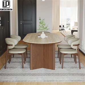 Juego de Mesas de Comedor de Madera de Diseño Clásico Estilo Chino, Suministro de Fábrica, Juego de Mesas de Comedor Barrocas Modernas - Product Image 1