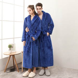Camicia <span class=keywords><strong>da</strong></span> <span class=keywords><strong>notte</strong></span> termica dimagrante coppia in velluto Extra Large <span class=keywords><strong>da</strong></span> donna accappatoio ispessito caldo solido pigiama Logo anteriore - Product Image 2
