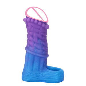 Funda para Dildo con Diseño Degradado y Huecos, con Nudos de Masaje, Engrosada y Alargada, para Control de Eyaculación Masculina - Product Image 5