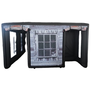 Không Khí Miễn Phí Vận Chuyển Để Cửa, <span class=keywords><strong>2025</strong></span> Mới Bằng Gỗ Phòng <span class=keywords><strong>Inflatable</strong></span> Ngôi Nhà Ma Ám, Tùy Chỉnh <span class=keywords><strong>Inflatable</strong></span> Thoát Phòng <span class=keywords><strong>Laser</strong></span> Tag Trò Chơi Mê Cung - Product Image 1