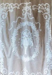 Rideau en lin naturel de la meilleure qualité avec broderie florale et dentelle pour la maison, l'hôtel et la station balnéaire - Product Image 5