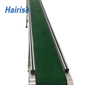 Gıda teslimat için yüksek kaliteli PVC PU gıda sınıfı kauçuk taşıyıcı kayış sistemi paslanmaz çelik kemer konveyörler makinesi - Product Image 1