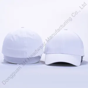 All'ingrosso 6 pannelli 100% ad asciugatura rapida in cotone Plain Flex tappi aderenti per gli uomini su misura in bianco cappelli da Baseball
