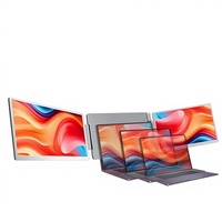 Extenseur d'écran portable triple pour ordinateur portable 16 pouces |   3 moniteurs avec panneau IPS, USB Type-C, Plug and Play pour ordinateurs Windows et MacOS