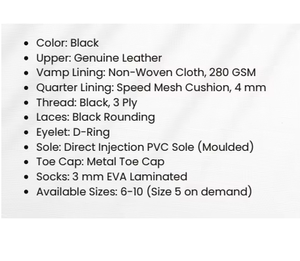 Chaussures de sécurité industrielles en cuir véritable pour hommes, design à lacets durable, semelle robuste, ajustement confortable, chaussures de travail quotidiennes - Product Image 2