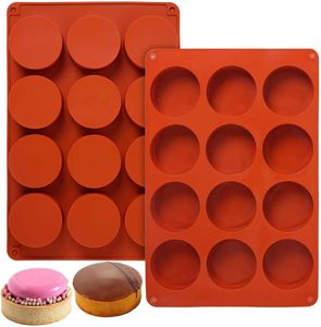 Molde <span class=keywords><strong>de</strong></span> Silicona Antiadherente para <span class=keywords><strong>Hacer</strong></span> Gelatina, Galletas, Chocolate, Bandeja para Muffins, Molde <span class=keywords><strong>de</strong></span> Silicona para Hornear Cupcakes - Product Image 1