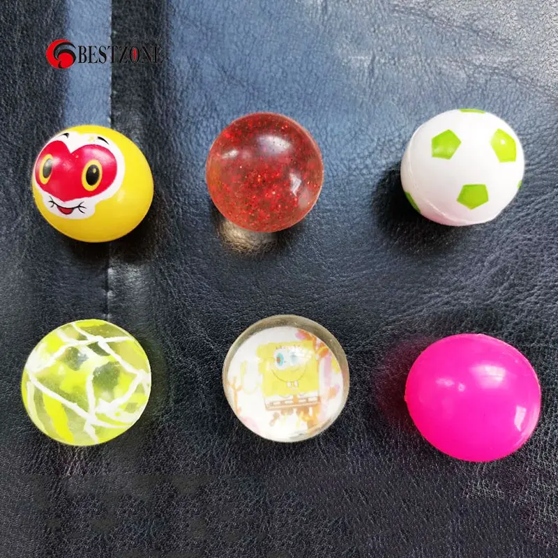 27mm colorido pelota Bola de salto con CE-Goma de Juguetes