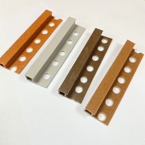Gỗ Nhựa Trang Trí Tường Gạch Gốm Bên Ngoài Góc Cạnh PVC Tile <span class=keywords><strong>Trim</strong></span> - Product Image 4