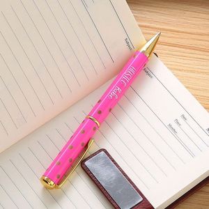 Custom Printed Polka Dot Ballpoint Pens - Bulk Metal Pens for School & Office Giveaways - Product Image 4