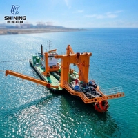 Dredger hydraulique à bas prix, machine de dragage pour le nettoyage du sable portuaire et la construction de ports insulaires