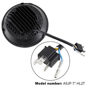 Faro delantero led para camión de 7 pulgadas, luz DRL para <span class=keywords><strong>Jeep</strong></span> JL Wrangler Hummer h1 h2, 7 redondos, aprobado por E9 DOT, 2022 - Product Image 6