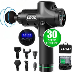 Pistola de masaje eléctrica, dispositivo de producto deportivo profesional, vibración de tejido profundo, percusión, pistola de masaje corporal - Product Image 1