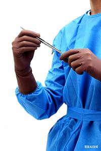 Sarung Tangan Ortopedi Lateks untuk Pemeriksaan Medis Perawatan Lansia Biru Bebas Bubuk Sekali Pakai 13mil Sarung Tangan Ortopedi untuk Ortopedi - Product Image 2