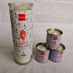 Yahudi erals zeler için 24 saat teneke mum - Product Image 1