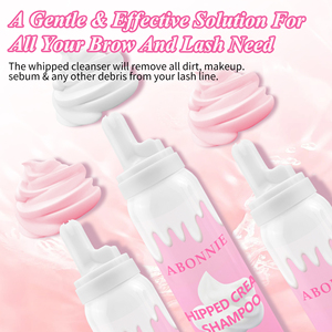 Shampooing pour <span class=keywords><strong>cils</strong></span> à texture crémeuse, élimine efficacement les impuretés et l'excès <span class=keywords><strong>de</strong></span> sébum, ne irritant pas les yeux ni n'endommageant les extensions. - Product Image 5