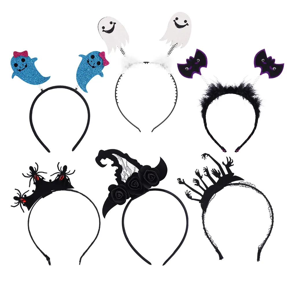 Halloween promotional gifts Ghost Bat Zombie headband Kids Adults Costume Cosplay Party Favors Decorations Supplies