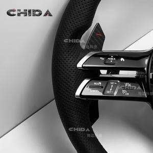 <span class=keywords><strong>Volant</strong></span> en cuir adapté aux Mercedes-Benz W222 W204 W177 W247 C118 X118 W206 W213 C238 C257 W223 X223 <span class=keywords><strong>A35</strong></span> C43 A63 <span class=keywords><strong>AMG</strong></span> - Product Image 2