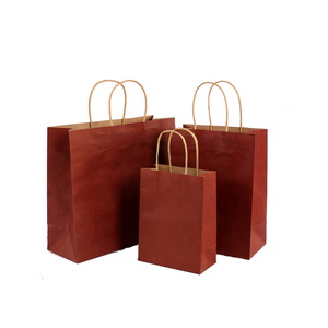 Túi giấy kraft 100% phân hủy sinh học với tay cầm Xoắn tái chế - Product Image 6