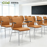 Chaise de bureau de formation confortable, chaise de bureau pour salle de conférence, chaise de bureau à dossier bas, chaise de bureau lounge, chaise en cuir