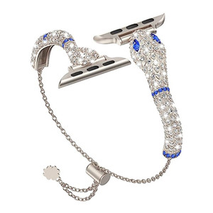 Correa de acero inoxidable de metal de diamante de serpiente de Venta caliente para <span class=keywords><strong>Apple</strong></span> Watch Band - Product Image 4