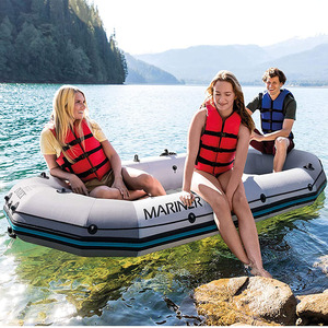 Intex 68373 <span class=keywords><strong>Mariner</strong></span> <span class=keywords><strong>3</strong></span> bote inflable de alta calidad PVC Tarplin agua bote de remos bote de pesca inflable al aire libre - Product Image 5