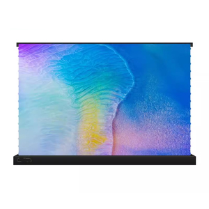 100 120 pouces Alr Pet <span class=keywords><strong>gris</strong></span> cristal étage vers le haut écran de <span class=keywords><strong>Projection</strong></span> motorisé à courte portée plancher Rising écran de projecteur - Product Image 1