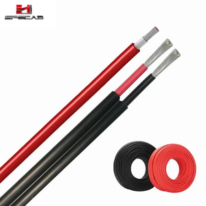 Slim twin core 4mm2 pv <span class=keywords><strong>fil</strong></span> ultra-mince panneaux solaires sur le toit câble cc Australie emballage standard 2x4mm2 TUV certifié - Product Image 1