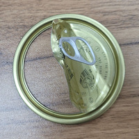Couvercles en fer blanc à ouverture facile pour boîtes de conserve alimentaires 2.8/5.6, revêtement étain, qualité alimentaire, non-rechargeables, couleur personnalisée, O/D
