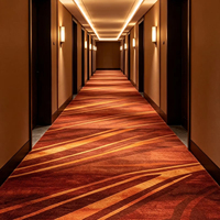 Moquette en polyester à motifs personnalisés, antidérapante, pour couloirs d'hôtel, échantillon gratuit, longue durée de coopération
