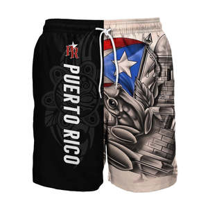 Camiseta Hawaiana de Puerto Rico Soy De Aquí Como El Coquí Personalizable con Nombre, Conjunto de Camiseta y Pantalones Cortos Coquí Puerto Rico - Product Image 4