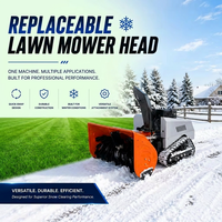 Souffleuse à neige industrielle Loncin RC 15HP, tondeuse à gazon hybride, déneigeuse robotisée 100 cm, machine de jardinage toutes saisons