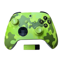 Manette de jeu sans fil professionnelle 2,4 G camouflage pour Xbox Series X/S/PC avec double vibration et design ergonomique