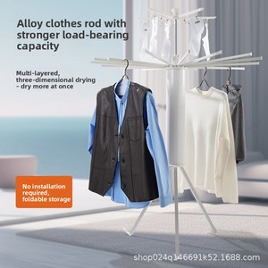 Tendedero de ropa Octopus, de pie, para interiores, sin necesidad de instalación, tendedero plegable para balcón - Product Image 5