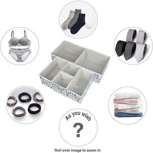 Set 6 <b>Square</b> Foldable Eco-Friendly Multifunctional Europe Style Customized Color Printing Non Woven Cloth Storage Drawers - Product Image 6