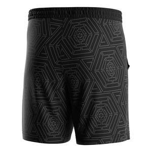 Shorts de sport unisexes en polyester pour hommes, pour la course à pied et le tennis, OEM ODM, pantalons imprimés noirs pour adultes de tous âges - Product Image 4