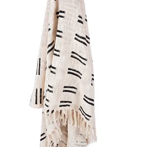 Couverture en coton à rayures noires et blanches, vente en gros, décor de canapé, jeté au meilleur prix, décoration de maison, Boho - Product Image 5